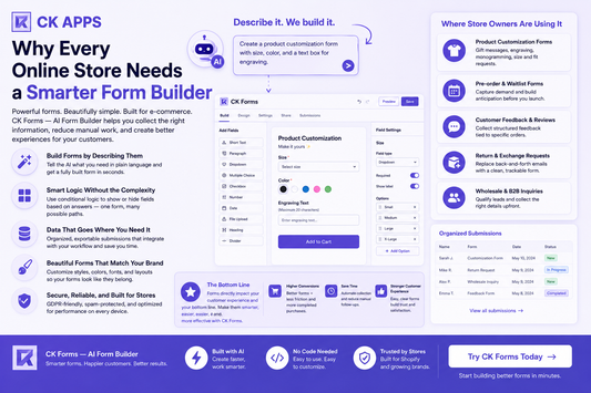 Why Every Online Store Needs a Smarter Form Builder