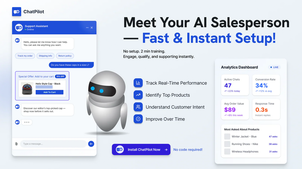ChatPilot‑ AI sales bot Upsell