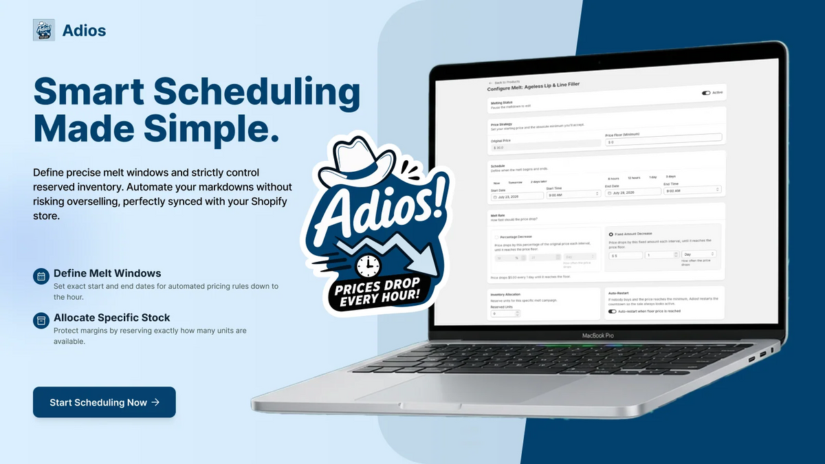 Adios ‑ Auto Price Drop System