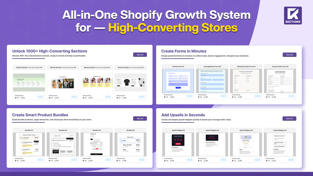 CK — Theme Sections & Upsells